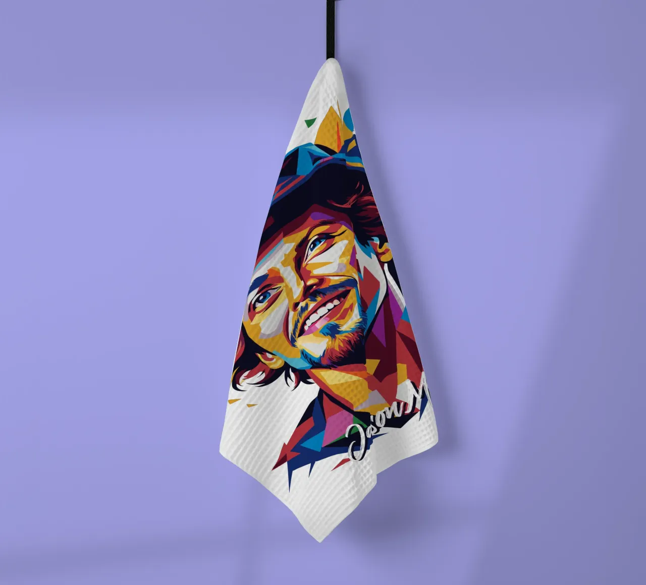 Jason Mraz Portrait in WPAP Pop Art canovaccio da cucina da vectorartnesia