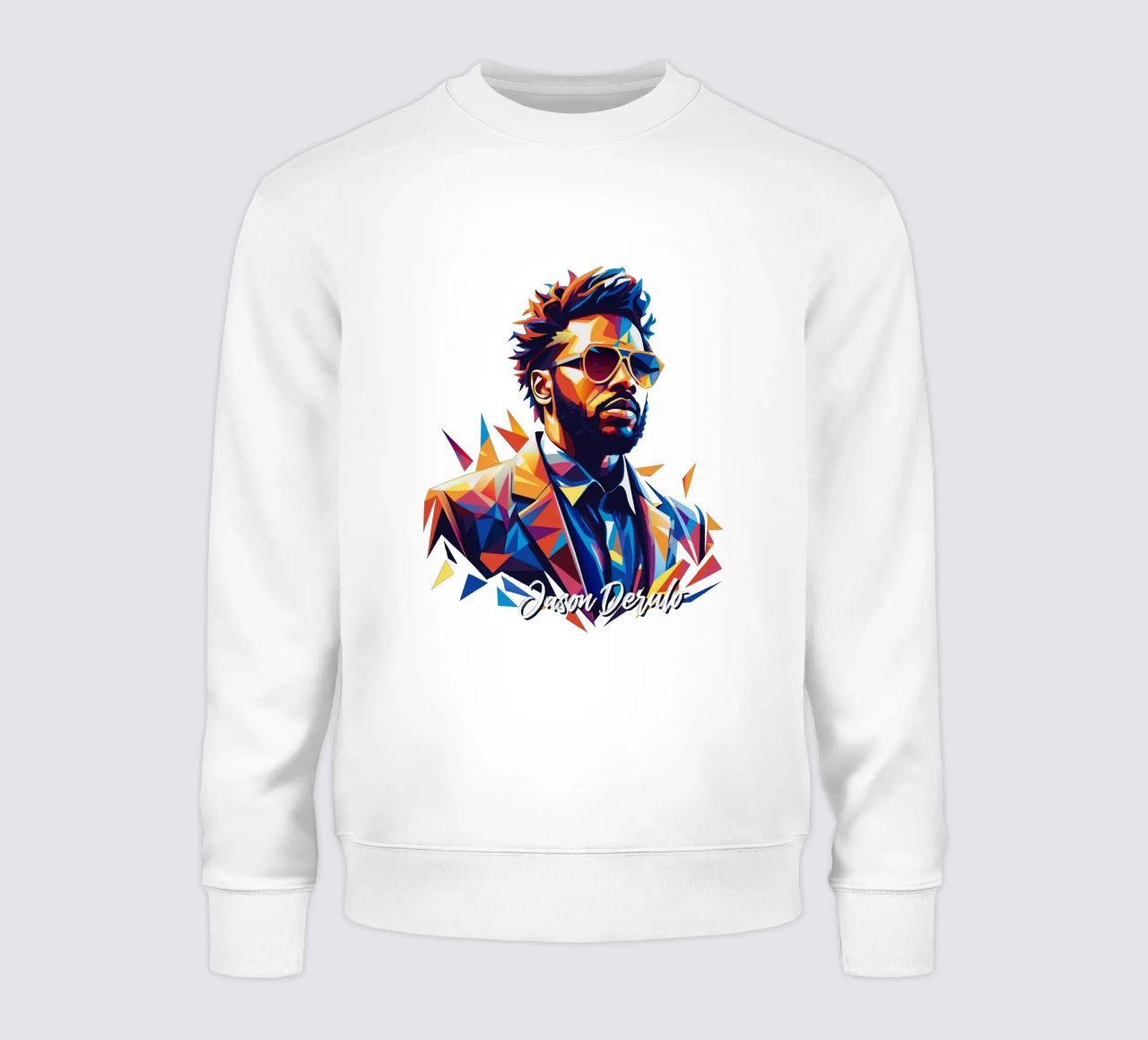 Jason Derulo Portrait in WPAP Pop Art felpa da vectorartnesia