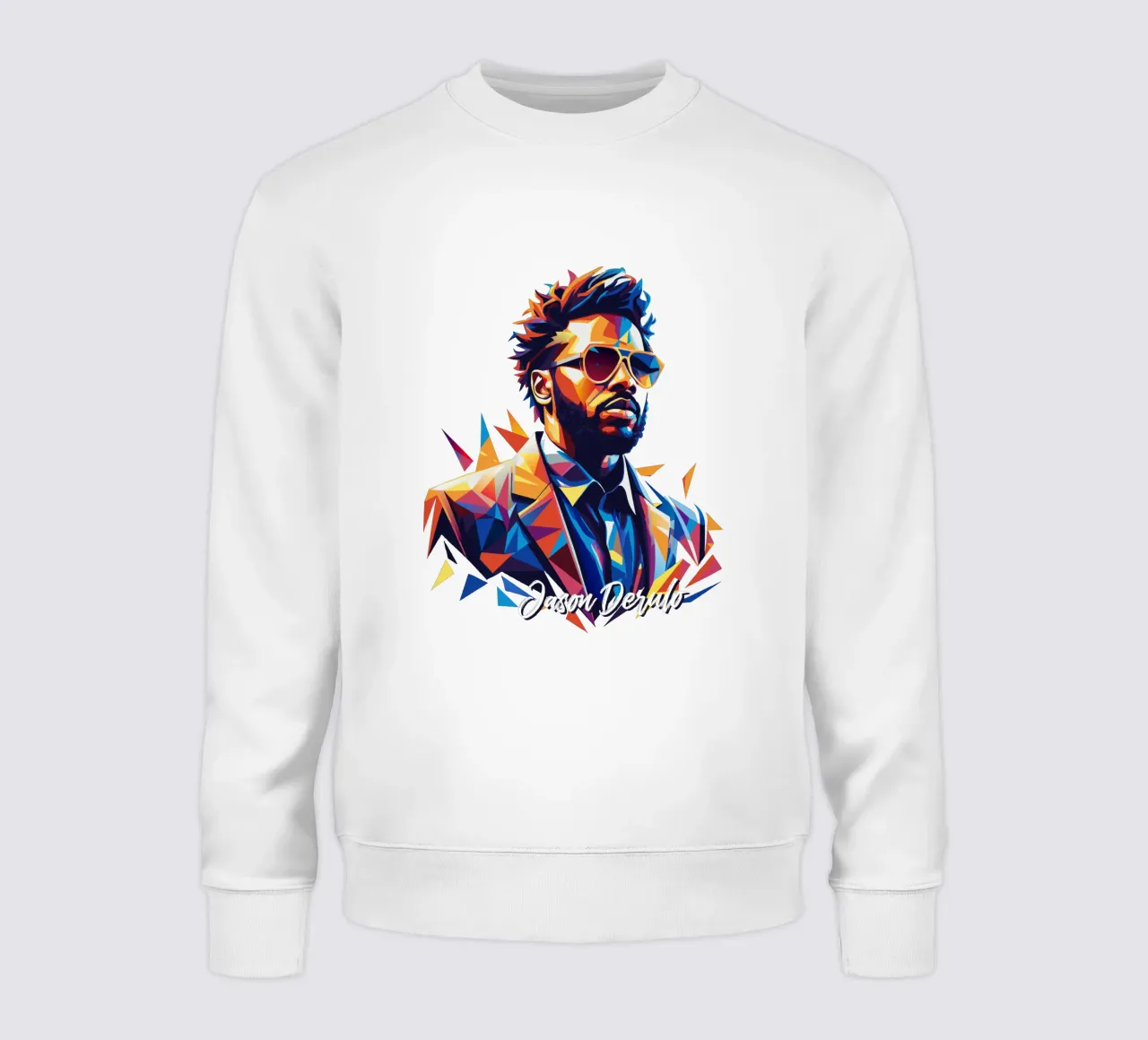 Jason Derulo Portrait in WPAP Pop Art felpa da vectorartnesia