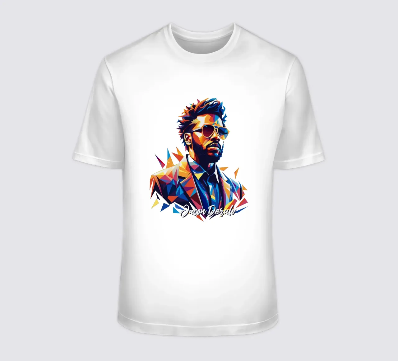 Jason Derulo Portrait in WPAP Pop Art T-Shirt von vectorartnesia