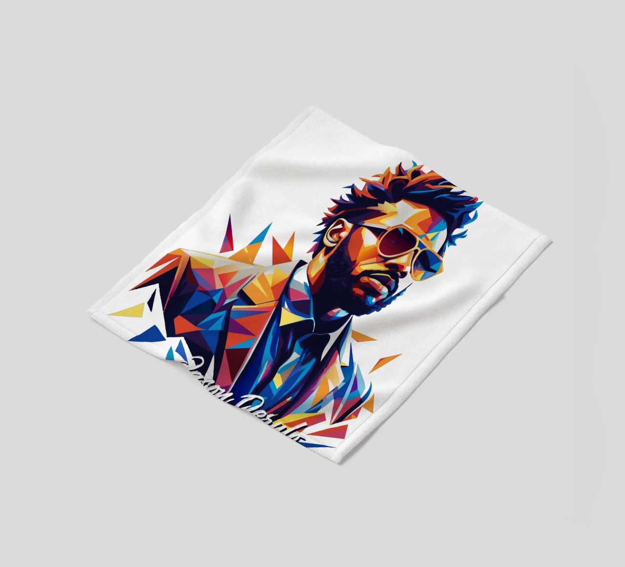 Jason Derulo Portrait in WPAP Pop Art coperta in pile da vectorartnesia