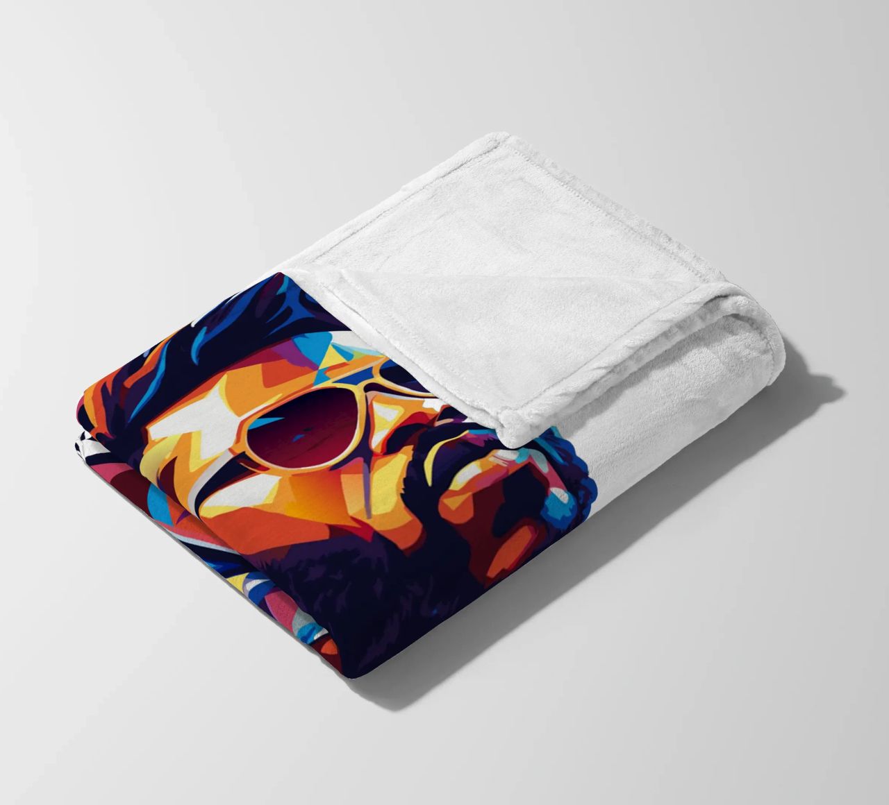 Jason Derulo Portrait in WPAP Pop Art coperta in pile da vectorartnesia