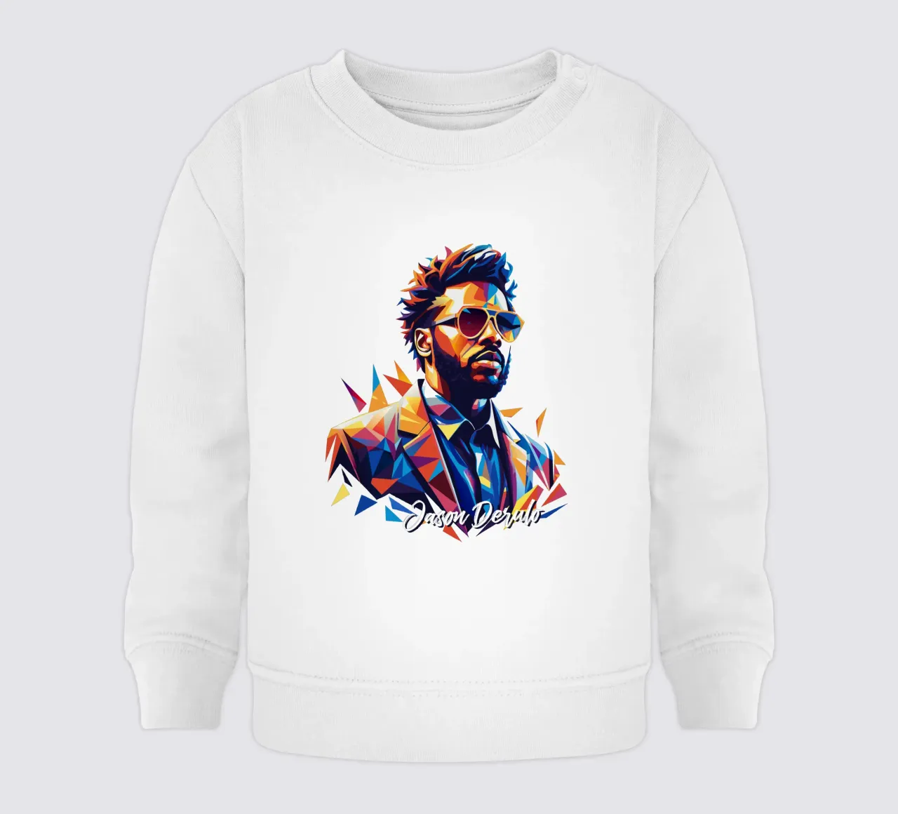 Jason Derulo Portrait in WPAP Pop Art felpa neonato da vectorartnesia