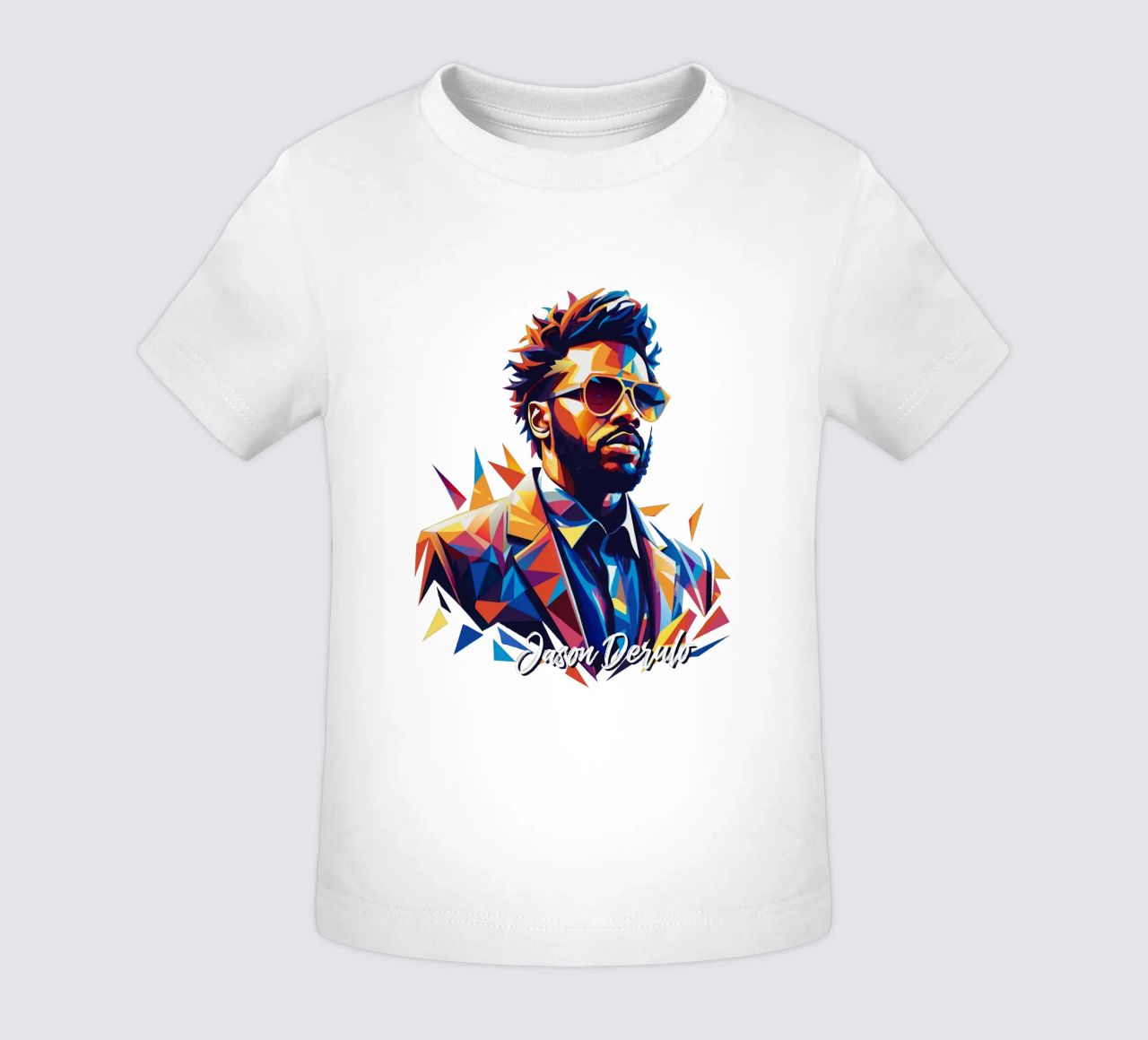 Jason Derulo Portrait in WPAP Pop Art maglietta neonato da vectorartnesia