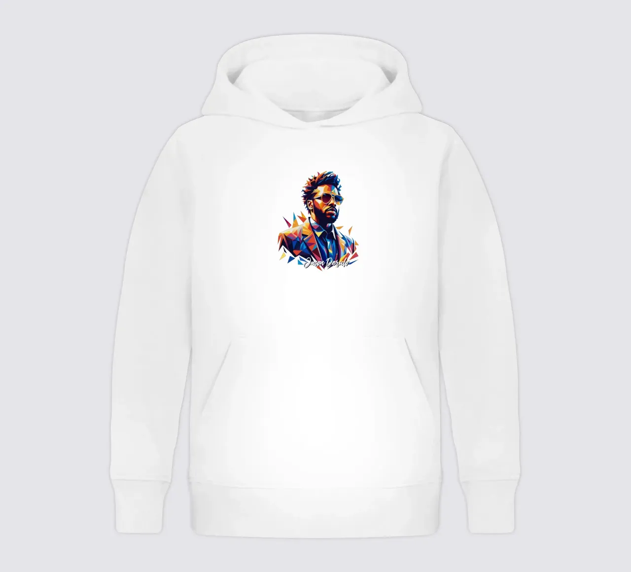 Jason Derulo Portrait in WPAP Pop Art sudadera con capucha para niño de vectorartnesia
