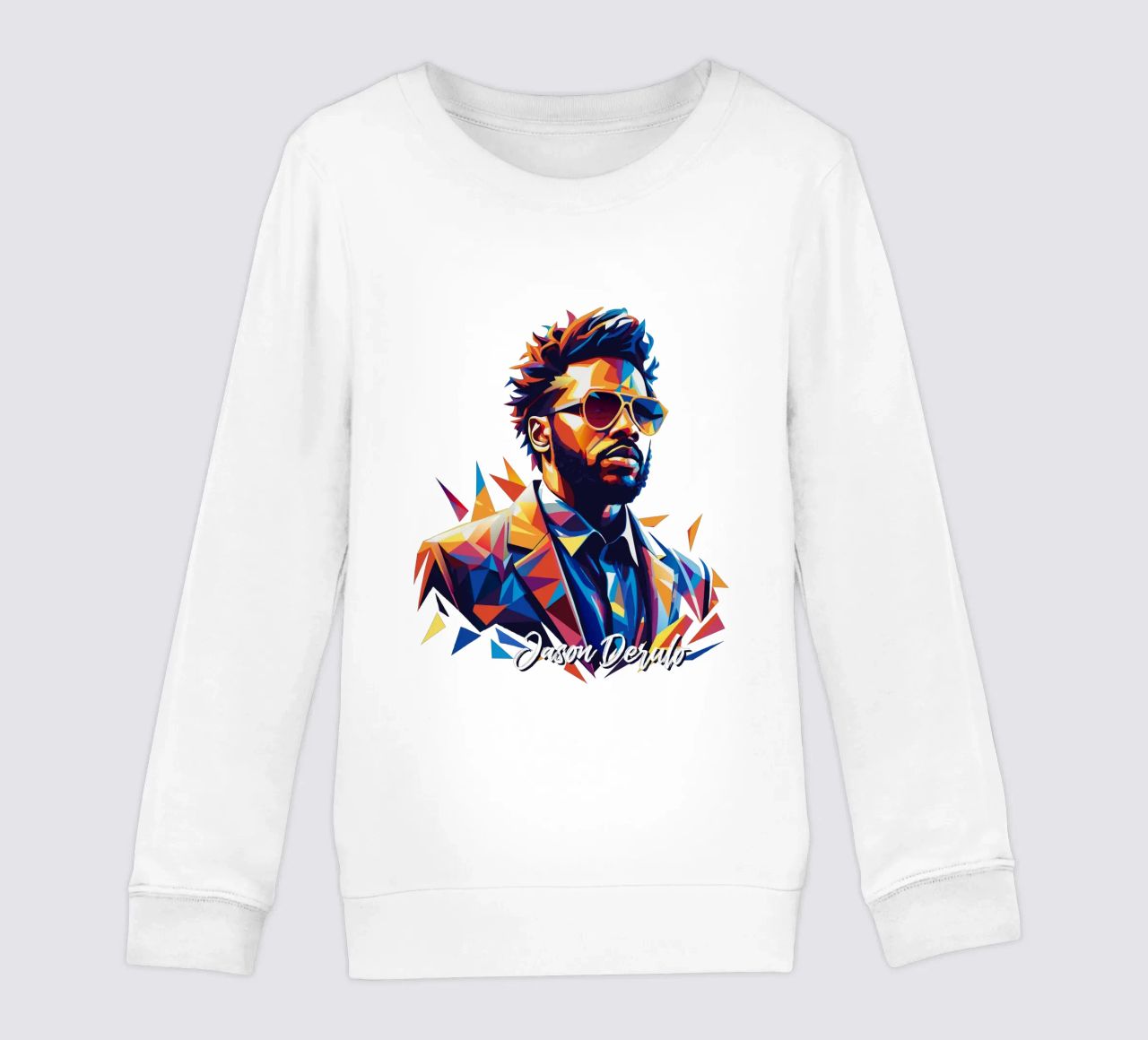 Jason Derulo Portrait in WPAP Pop Art felpa bambino da vectorartnesia