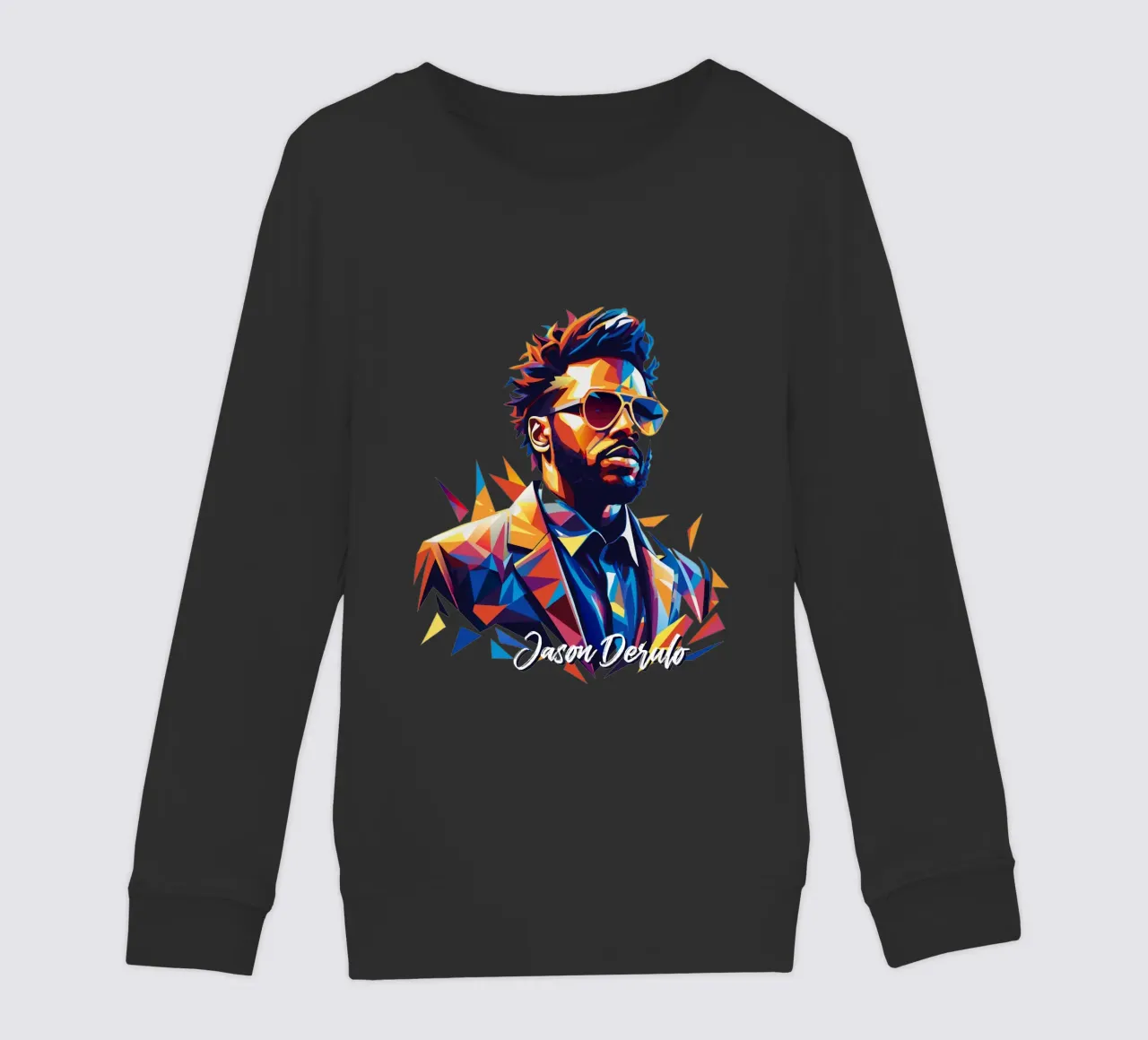 Jason Derulo Portrait in WPAP Pop Art felpa bambino da vectorartnesia