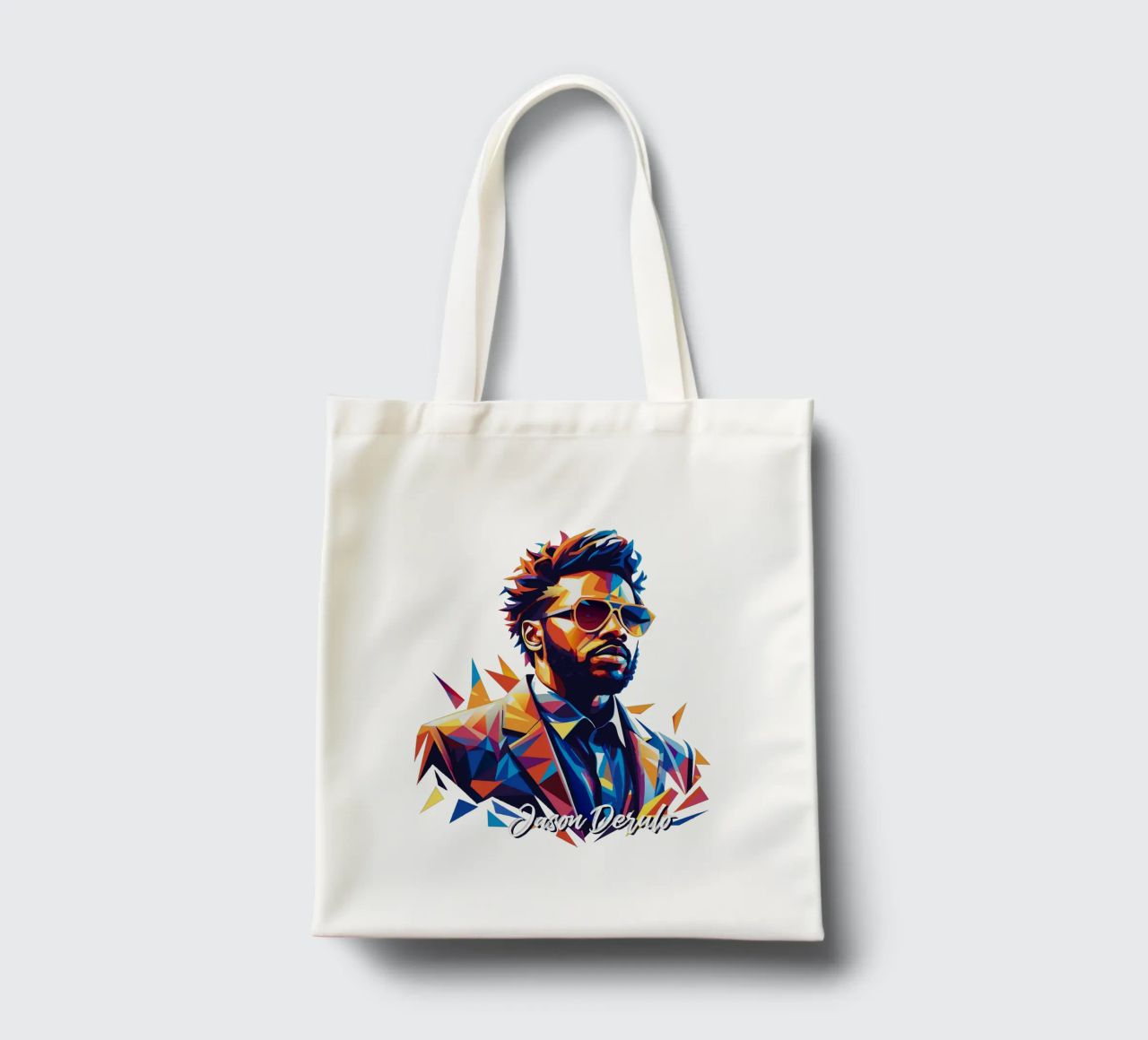 Jason Derulo Portrait in WPAP Pop Art borsa in juta da vectorartnesia