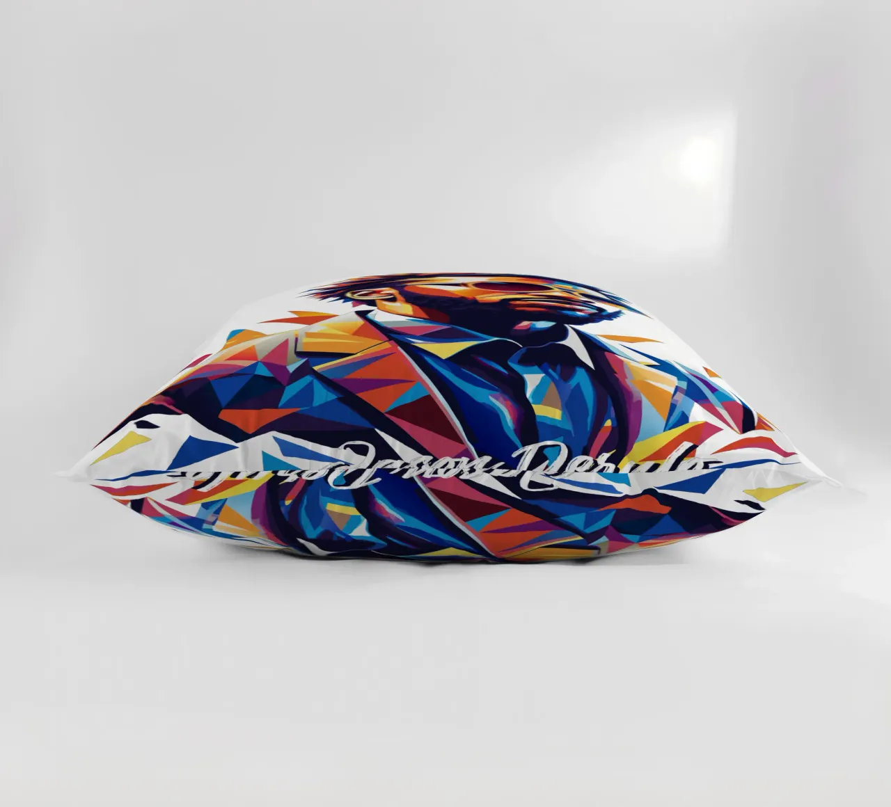 Jason Derulo Portrait in WPAP Pop Art cuscino da vectorartnesia