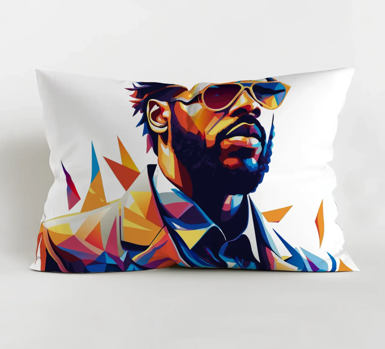 Jason Derulo Portrait in WPAP Pop Art cuscino da vectorartnesia