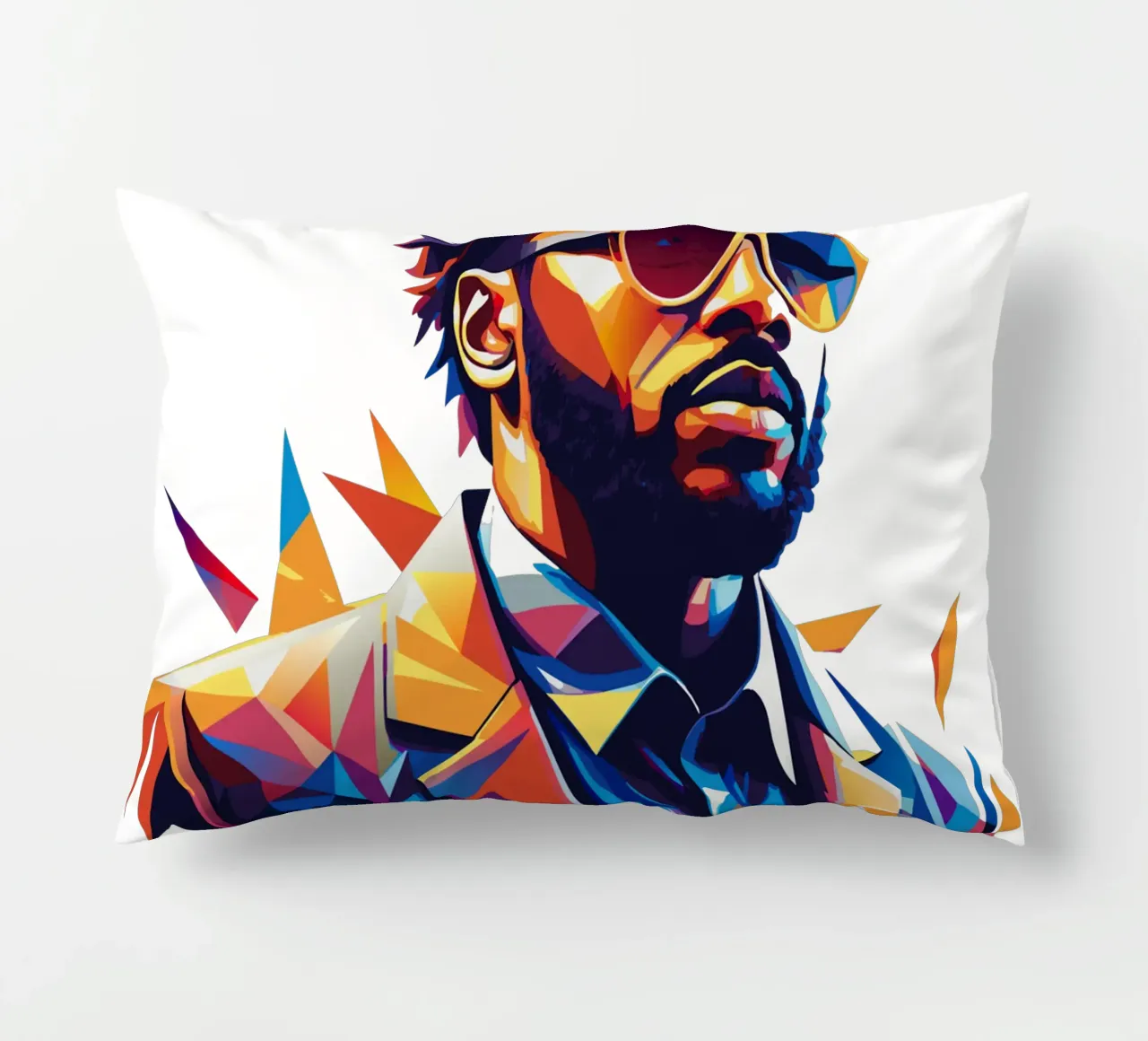 Jason Derulo Portrait in WPAP Pop Art cuscino da vectorartnesia