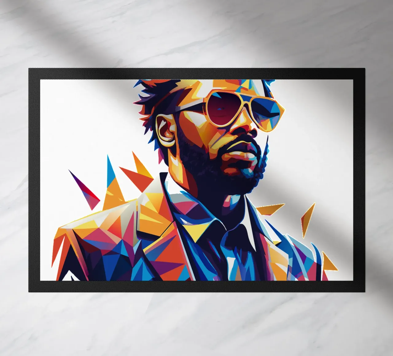 Jason Derulo Portrait in WPAP Pop Art felpudo de vectorartnesia