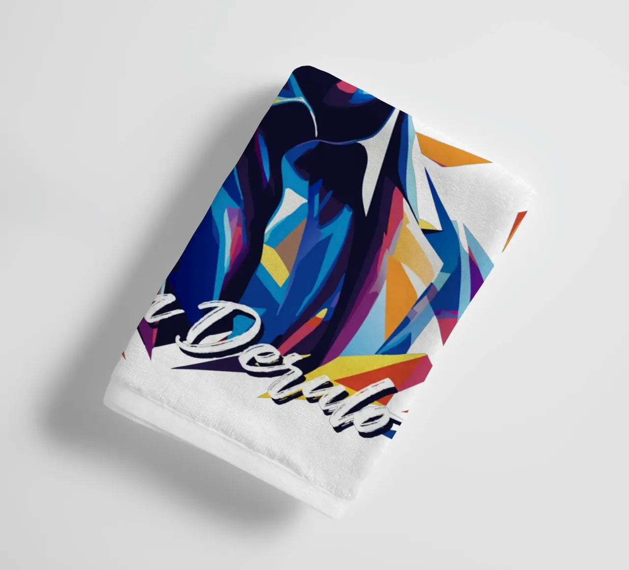 Jason Derulo Portrait in WPAP Pop Art Handtuch von vectorartnesia