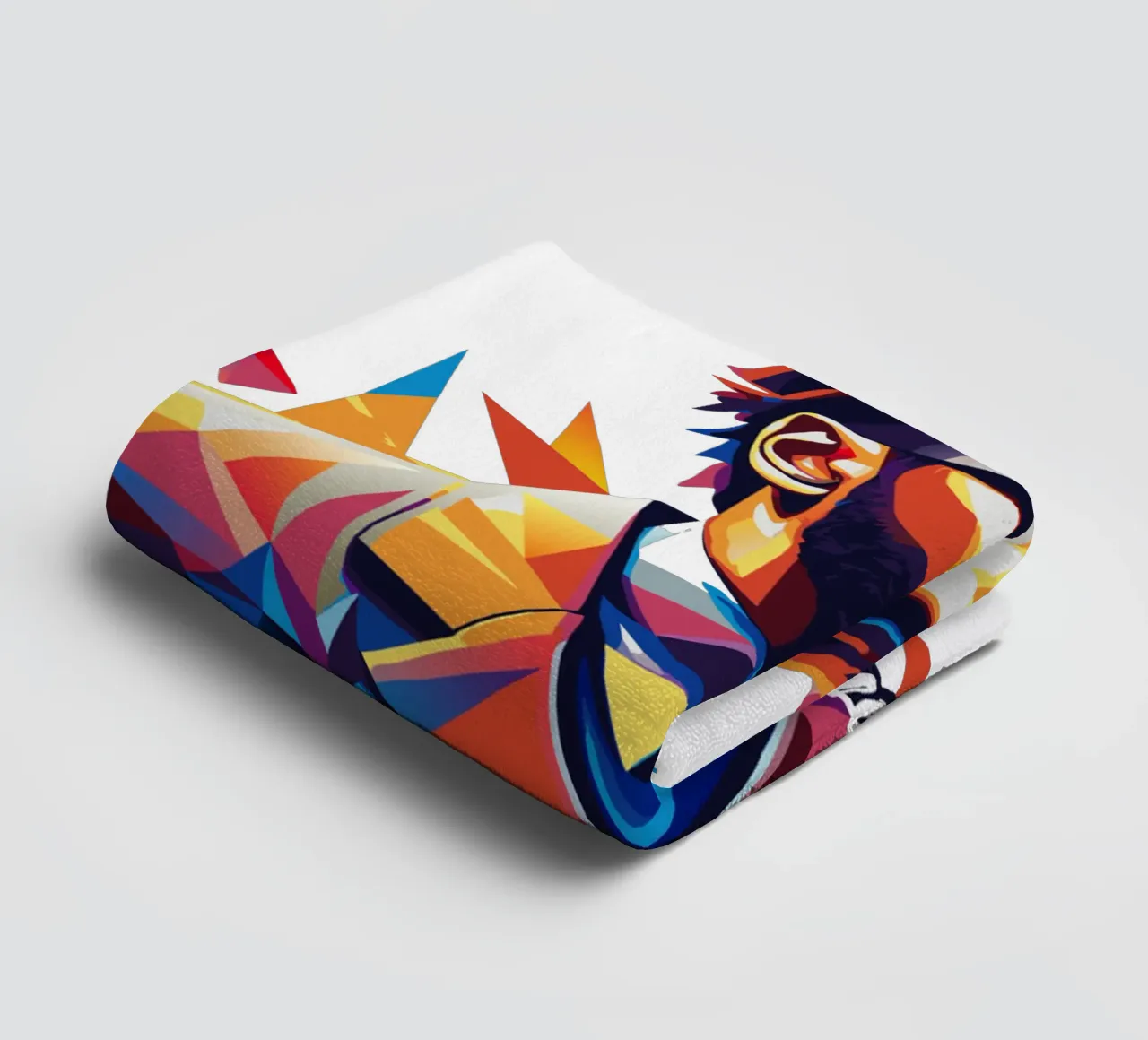 Jason Derulo Portrait in WPAP Pop Art badhanddoek van vectorartnesia
