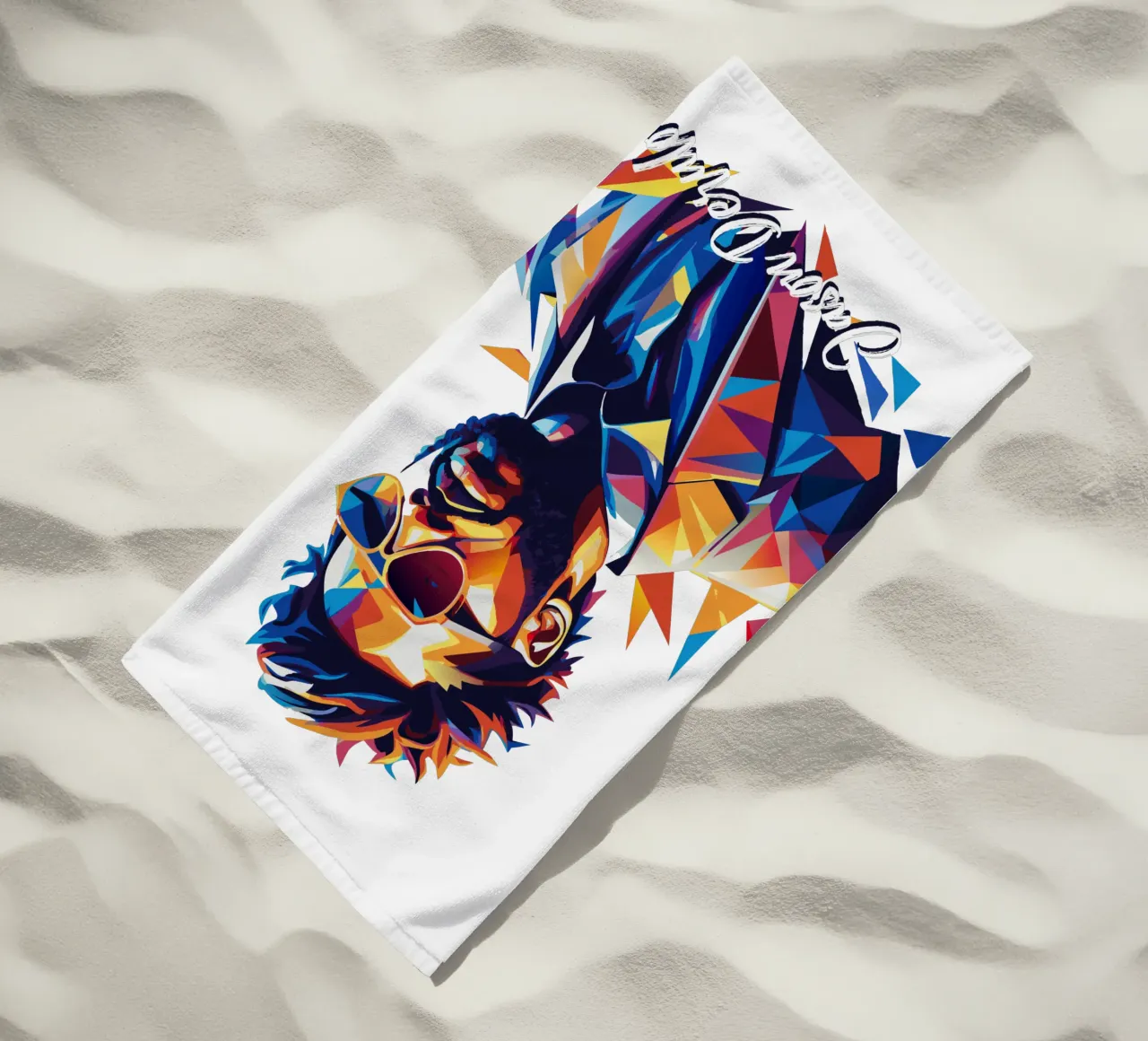 Jason Derulo Portrait in WPAP Pop Art telo mare da vectorartnesia