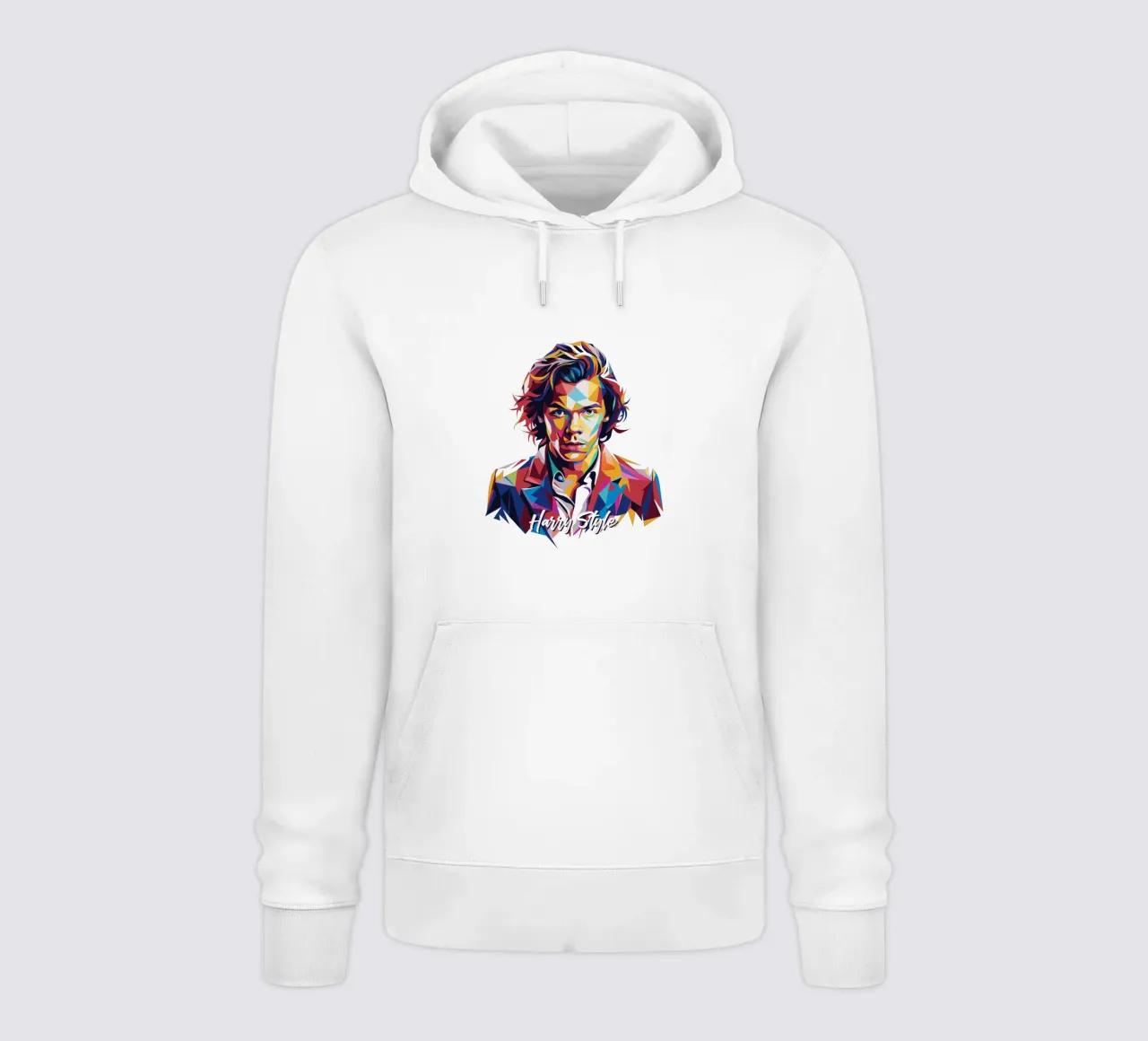 Harry Style Portrait in WPAP Pop Art felpa con cappuccio da vectorartnesia