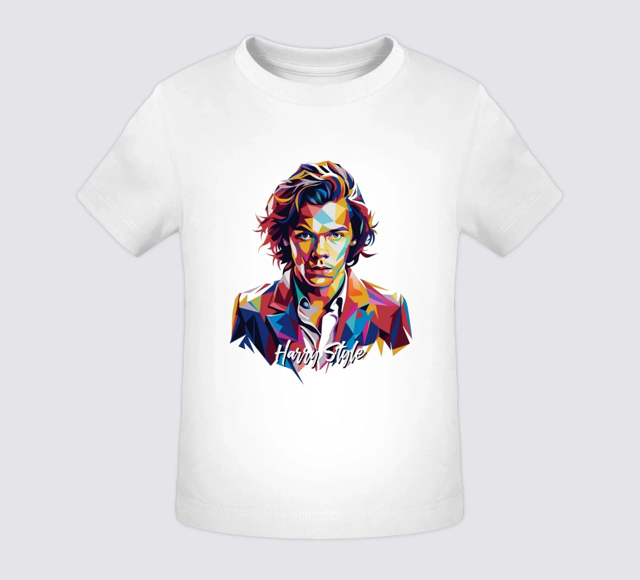 Harry Style Portrait in WPAP Pop Art maglietta neonato da vectorartnesia
