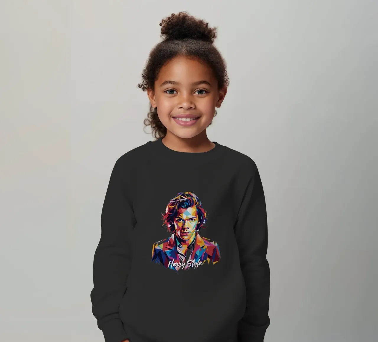 Harry Style Portrait in WPAP Pop Art felpa bambino da vectorartnesia