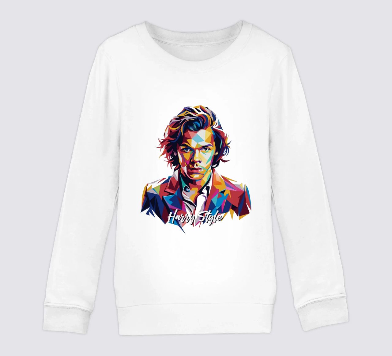 Harry Style Portrait in WPAP Pop Art felpa bambino da vectorartnesia