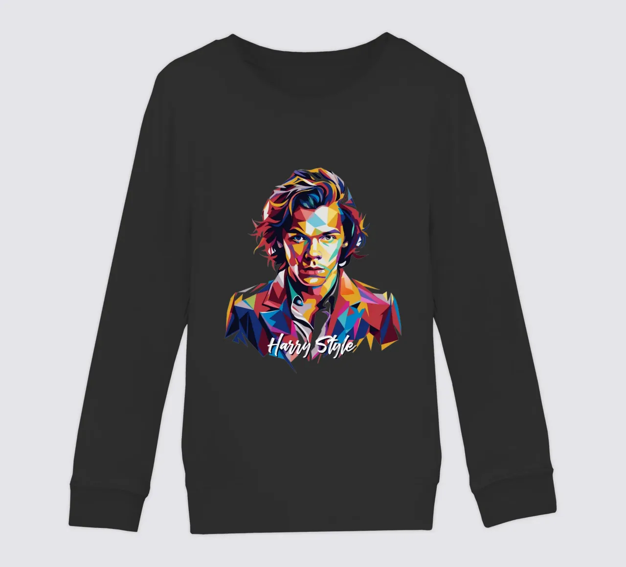 Harry Style Portrait in WPAP Pop Art felpa bambino da vectorartnesia
