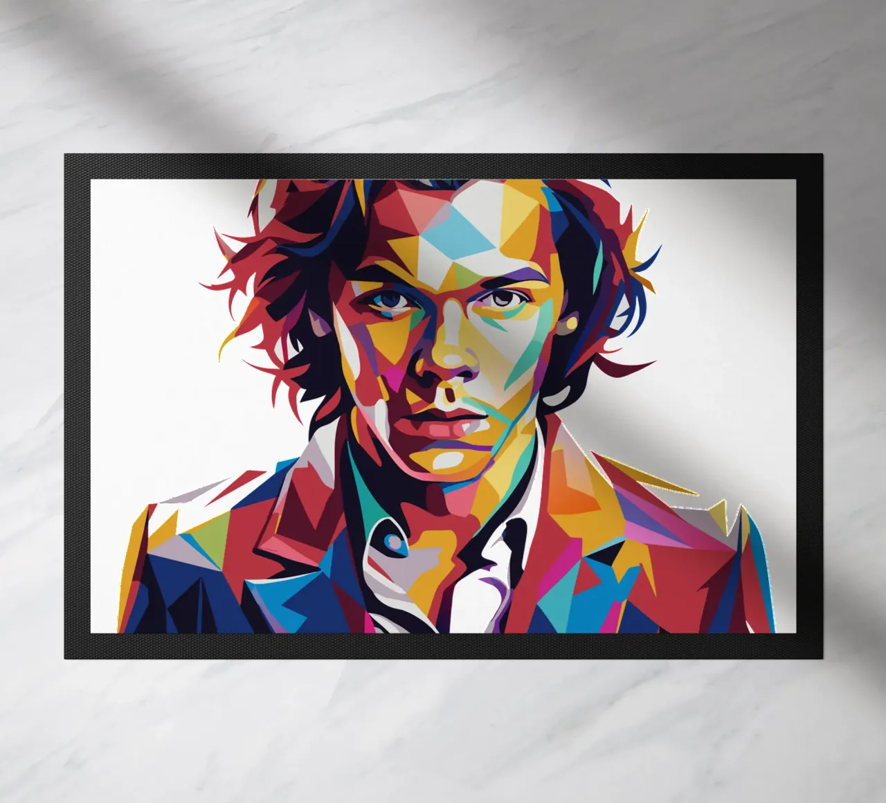Harry Style Portrait in WPAP Pop Art zerbino da vectorartnesia