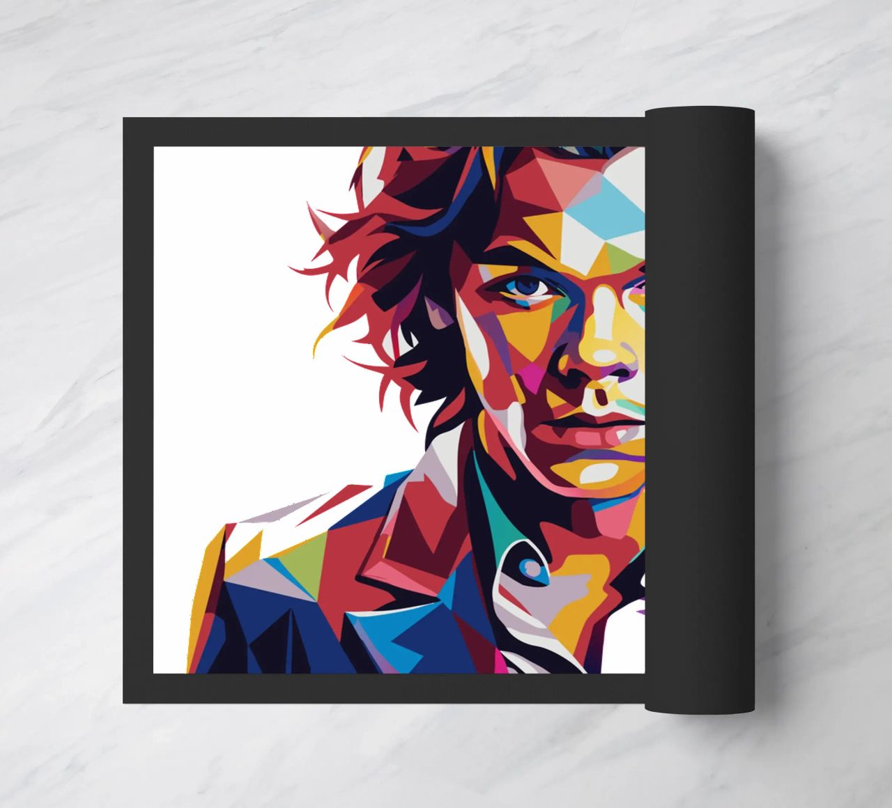 Harry Style Portrait in WPAP Pop Art zerbino da vectorartnesia