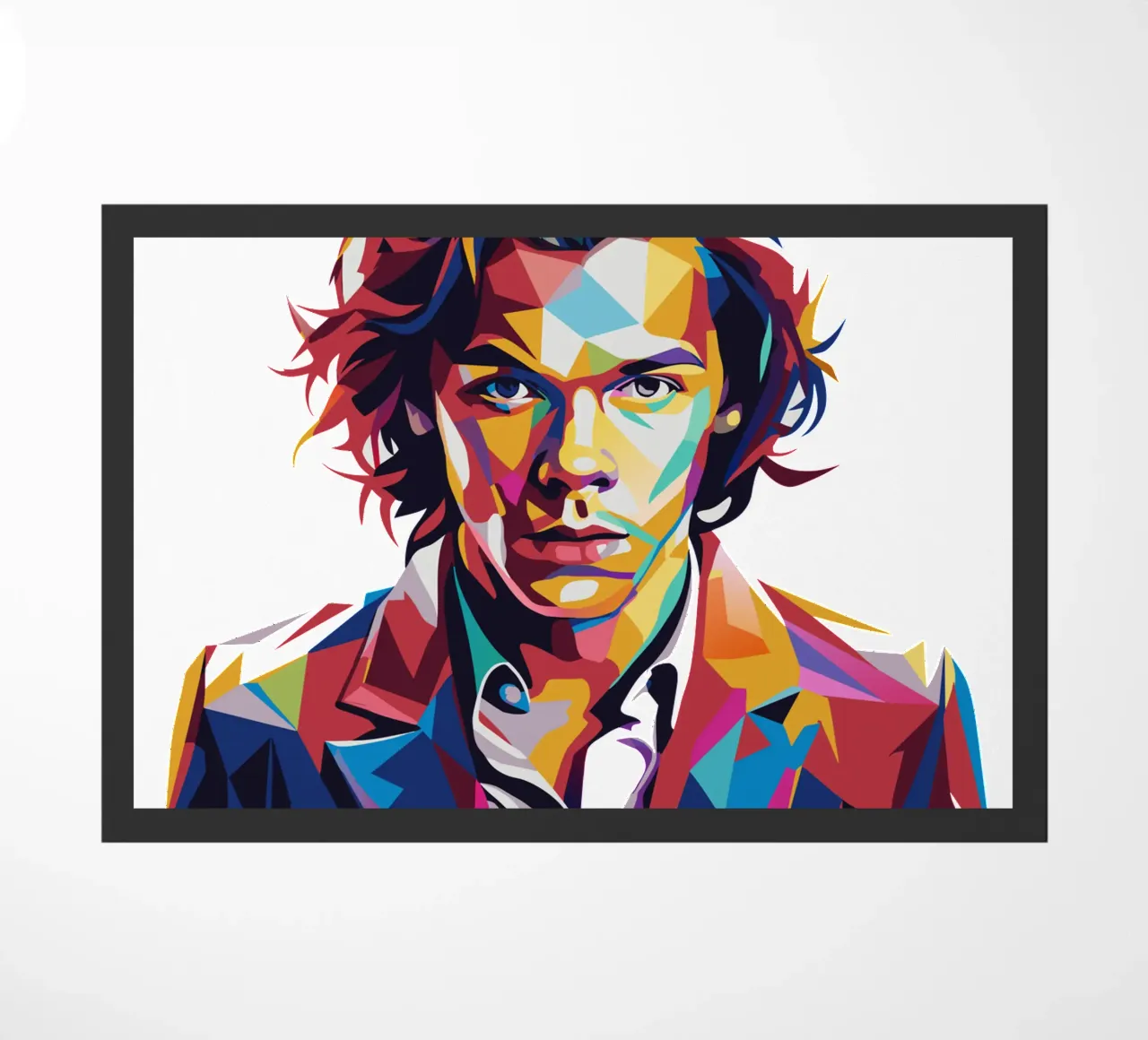 Harry Style Portrait in WPAP Pop Art zerbino da vectorartnesia