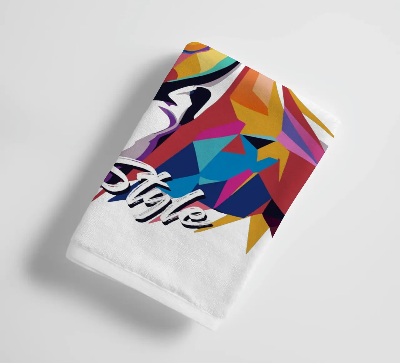 Harry Style Portrait in WPAP Pop Art asciugamano da bagno da vectorartnesia