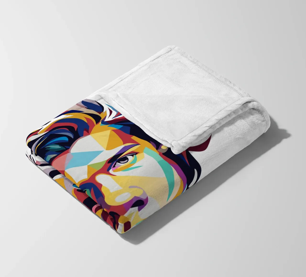 Harry Style Portrait in WPAP Pop Art coperta in pile da vectorartnesia