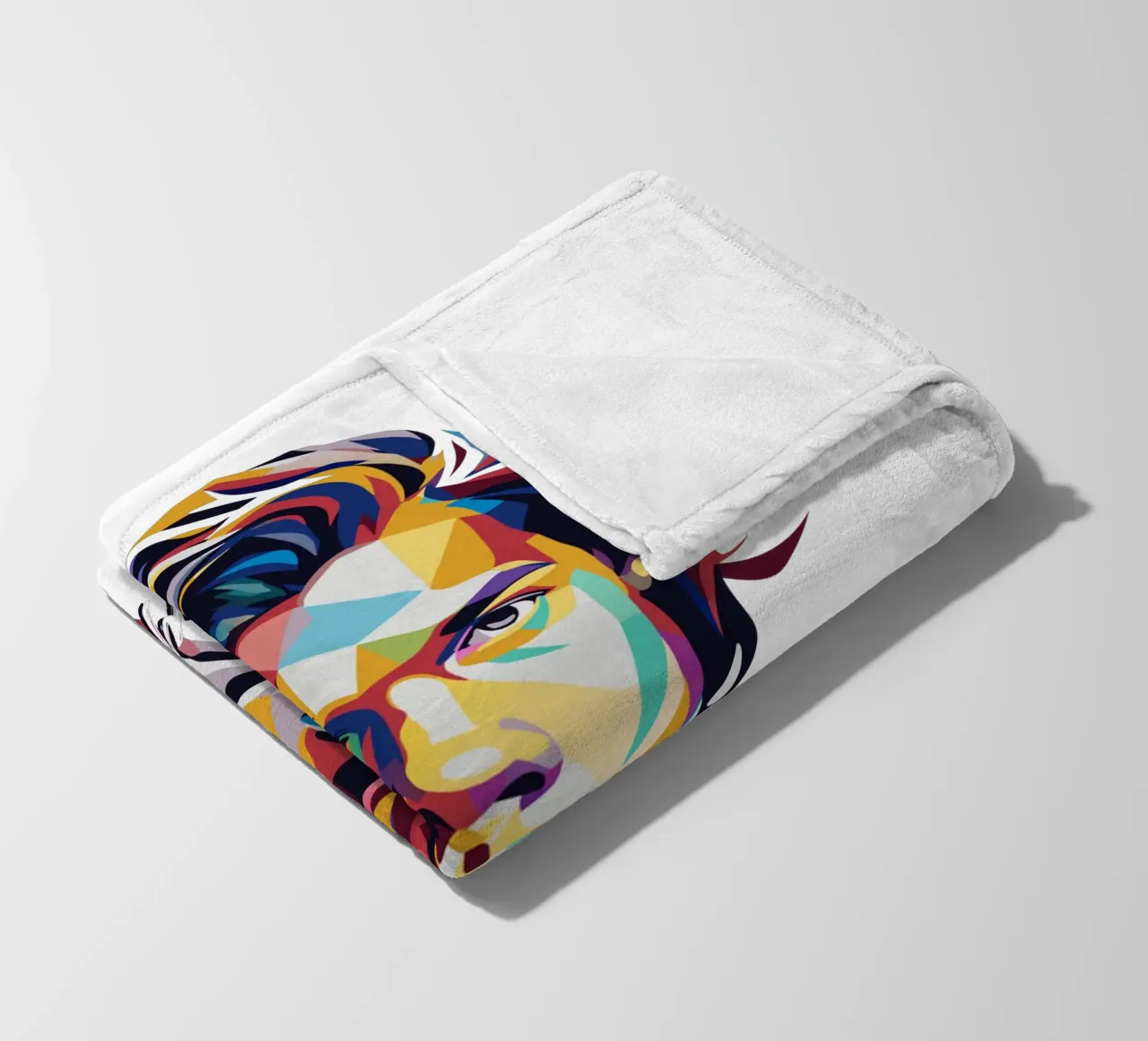 Harry Style Portrait in WPAP Pop Art coperta in pile da vectorartnesia