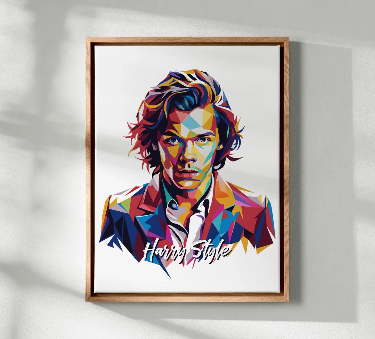 Harry Style Portrait in WPAP Pop Art tela da vectorartnesia