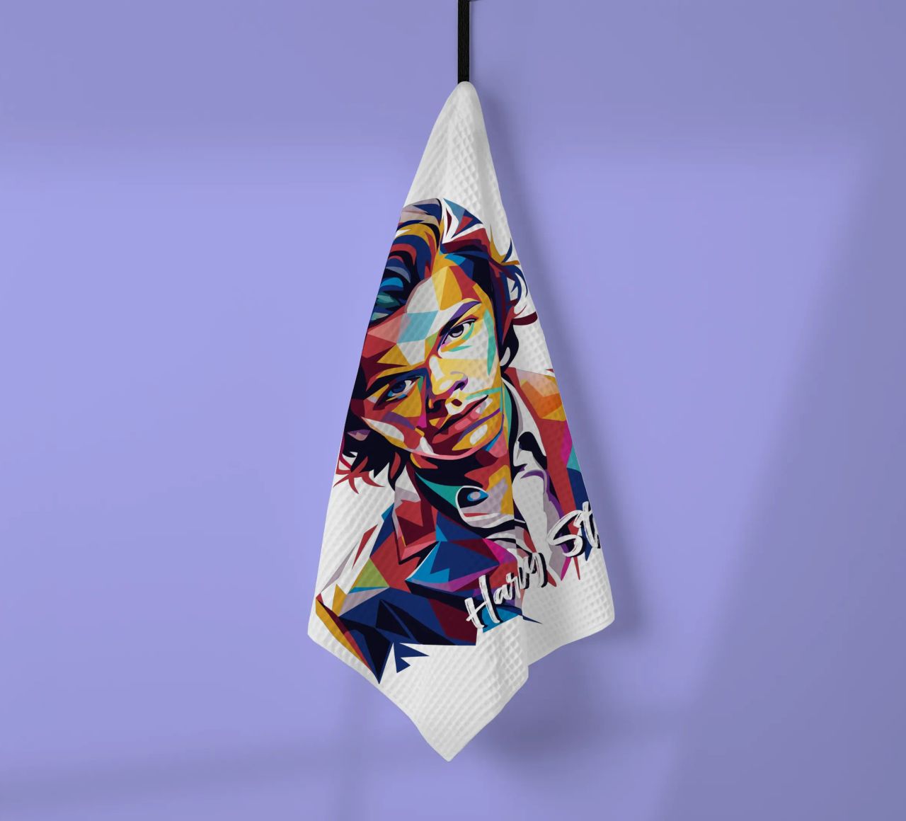 Harry Style Portrait in WPAP Pop Art canovaccio da cucina da vectorartnesia