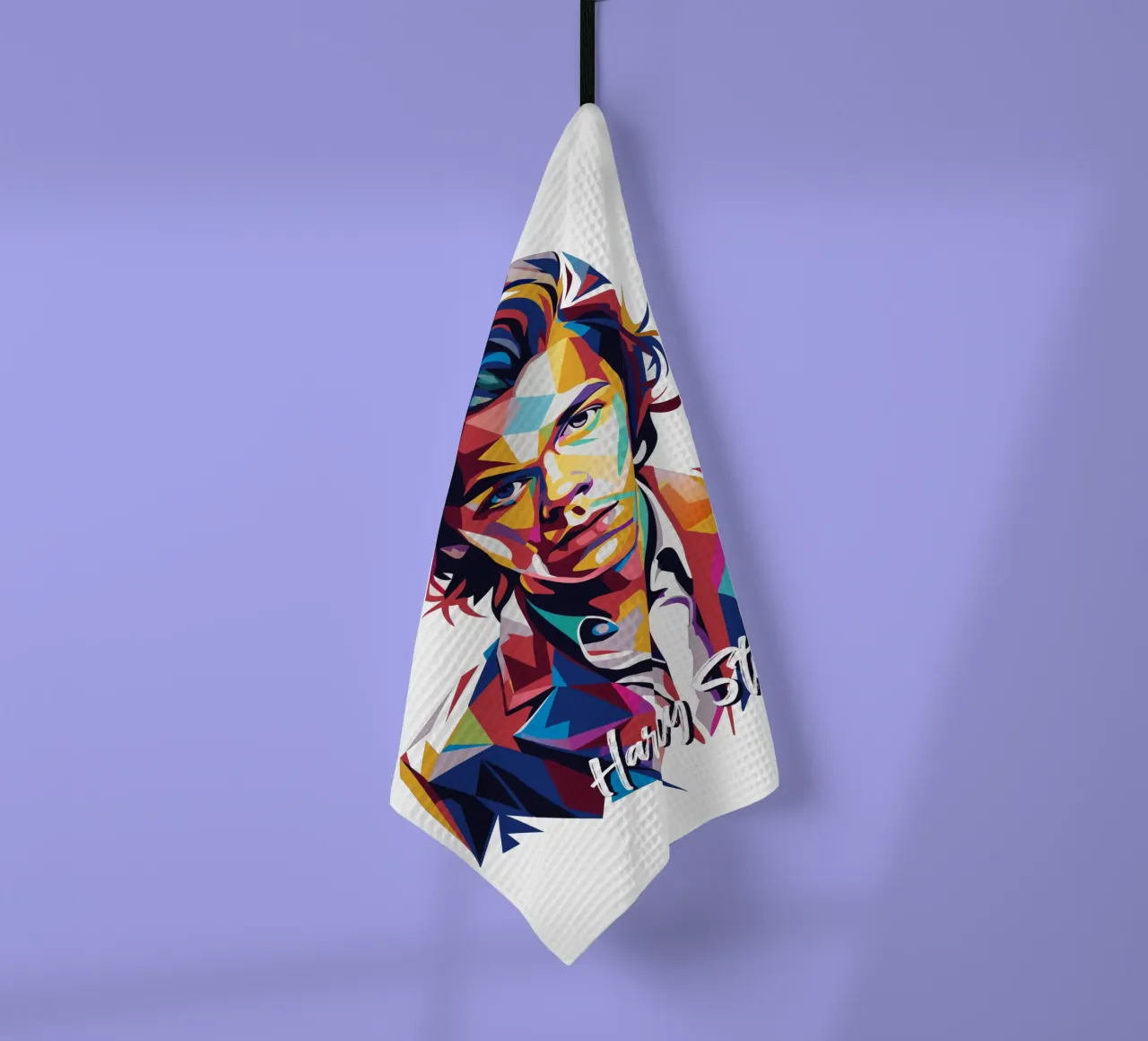 Harry Style Portrait in WPAP Pop Art canovaccio da cucina da vectorartnesia