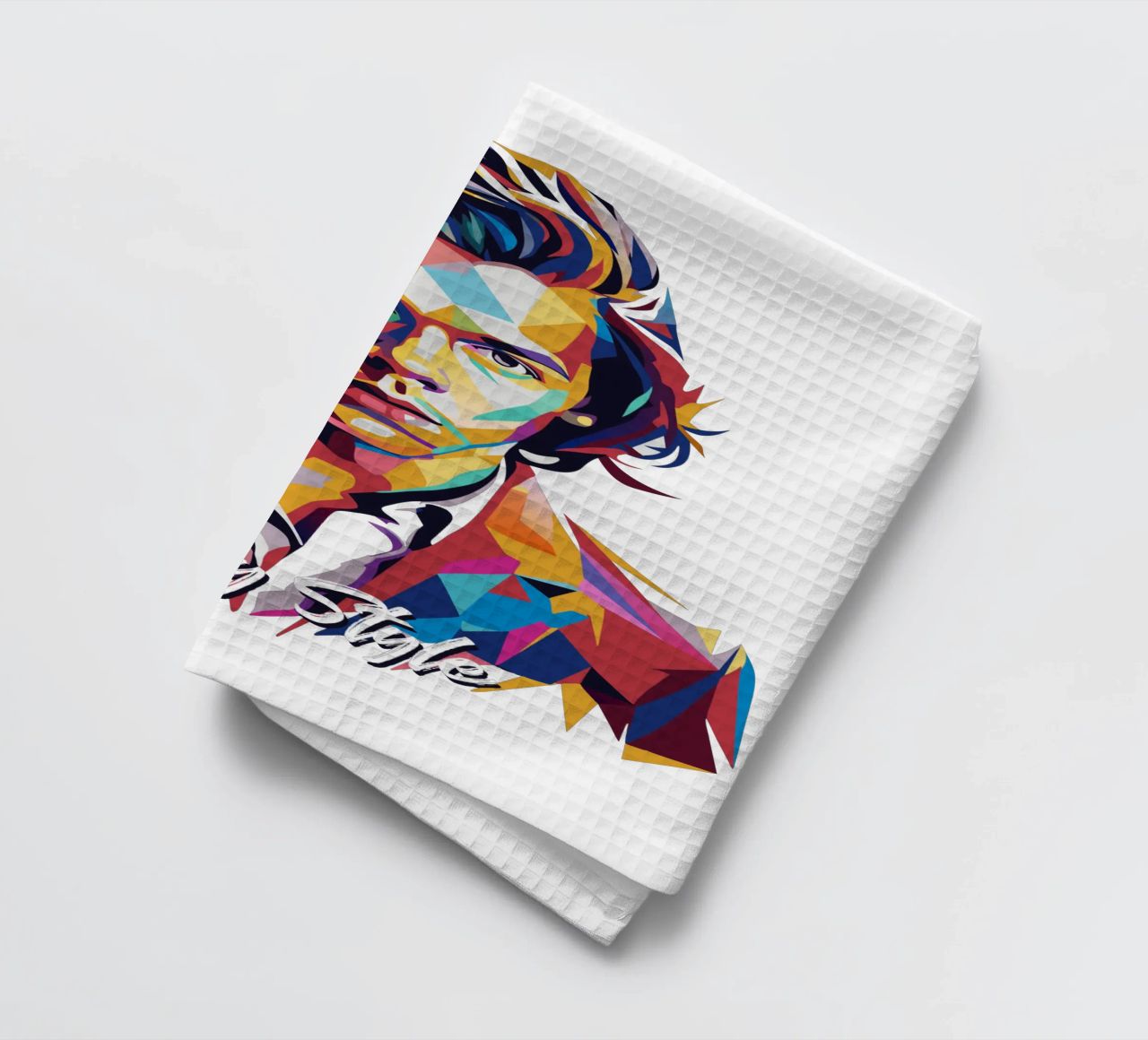 Harry Style Portrait in WPAP Pop Art canovaccio da cucina da vectorartnesia