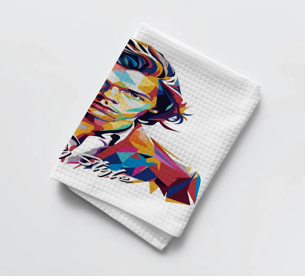 Harry Style Portrait in WPAP Pop Art canovaccio da cucina da vectorartnesia