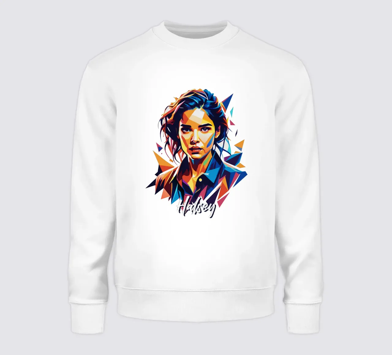 Ritratto di Halsey in WPAP Pop Art felpa da vectorartnesia