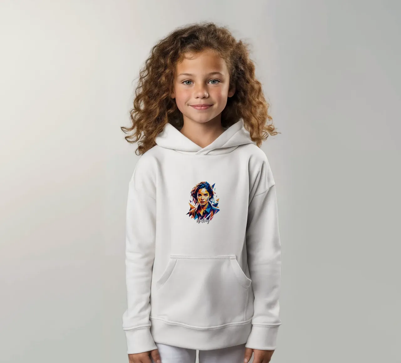 Ritratto di Halsey in WPAP Pop Art felpa bambino con cappuccio da vectorartnesia