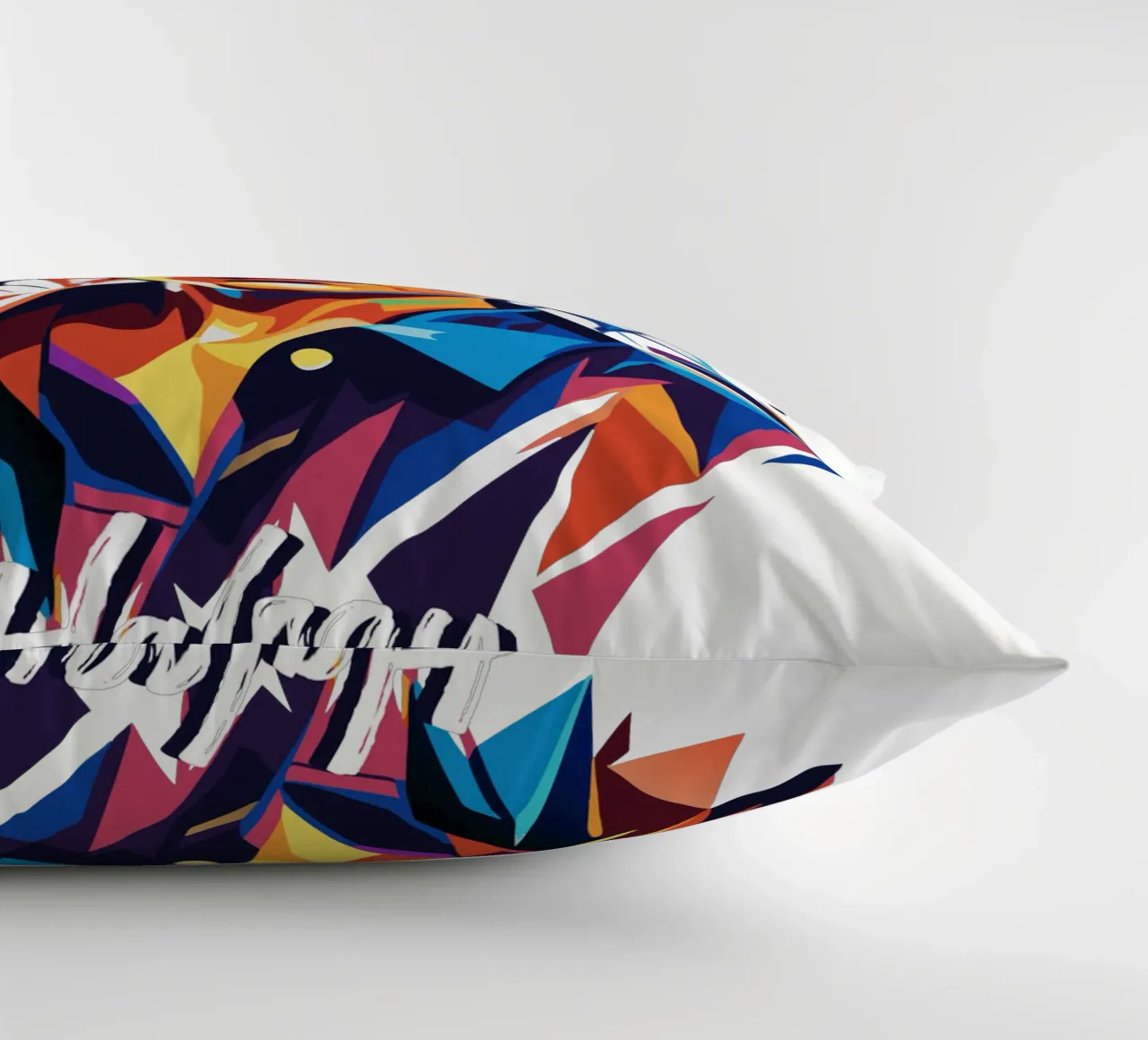 Ritratto di Halsey in WPAP Pop Art cuscino da vectorartnesia