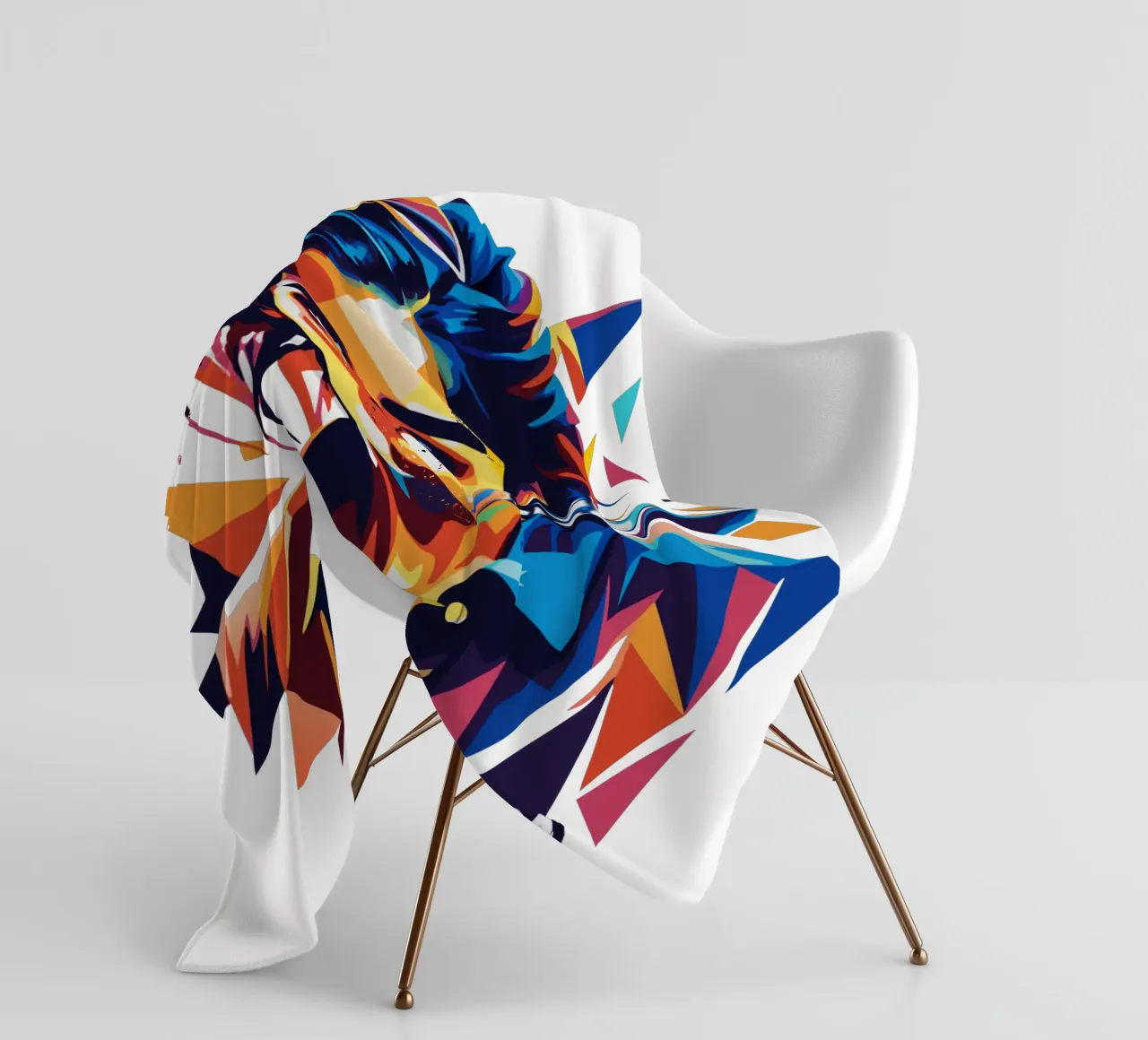 Ritratto di Halsey in WPAP Pop Art coperta in pile da vectorartnesia