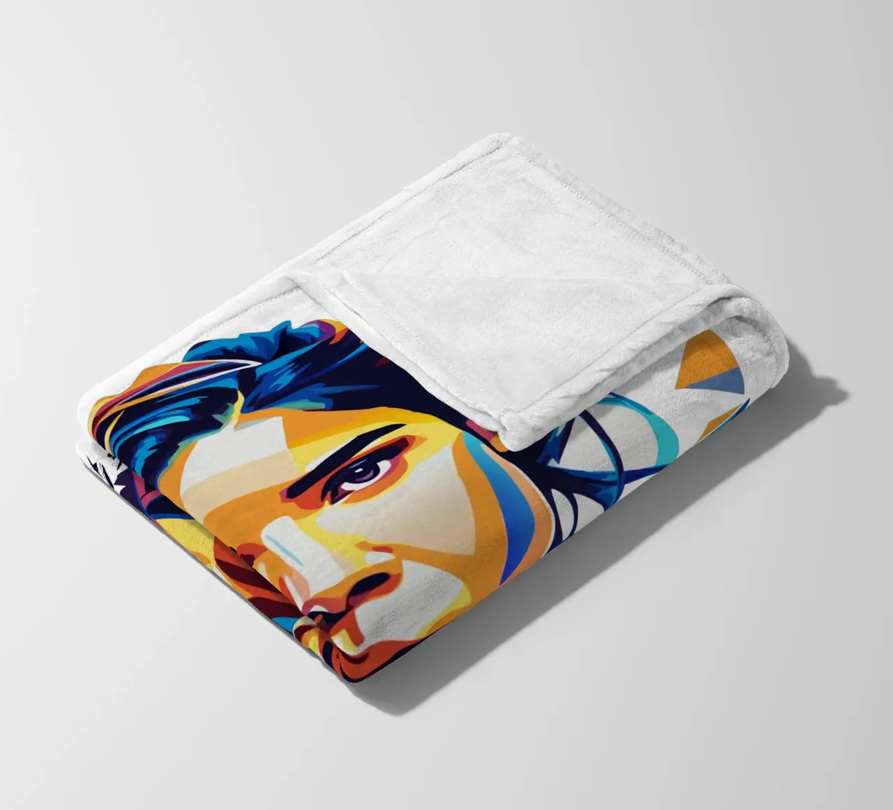 Ritratto di Halsey in WPAP Pop Art coperta in pile da vectorartnesia