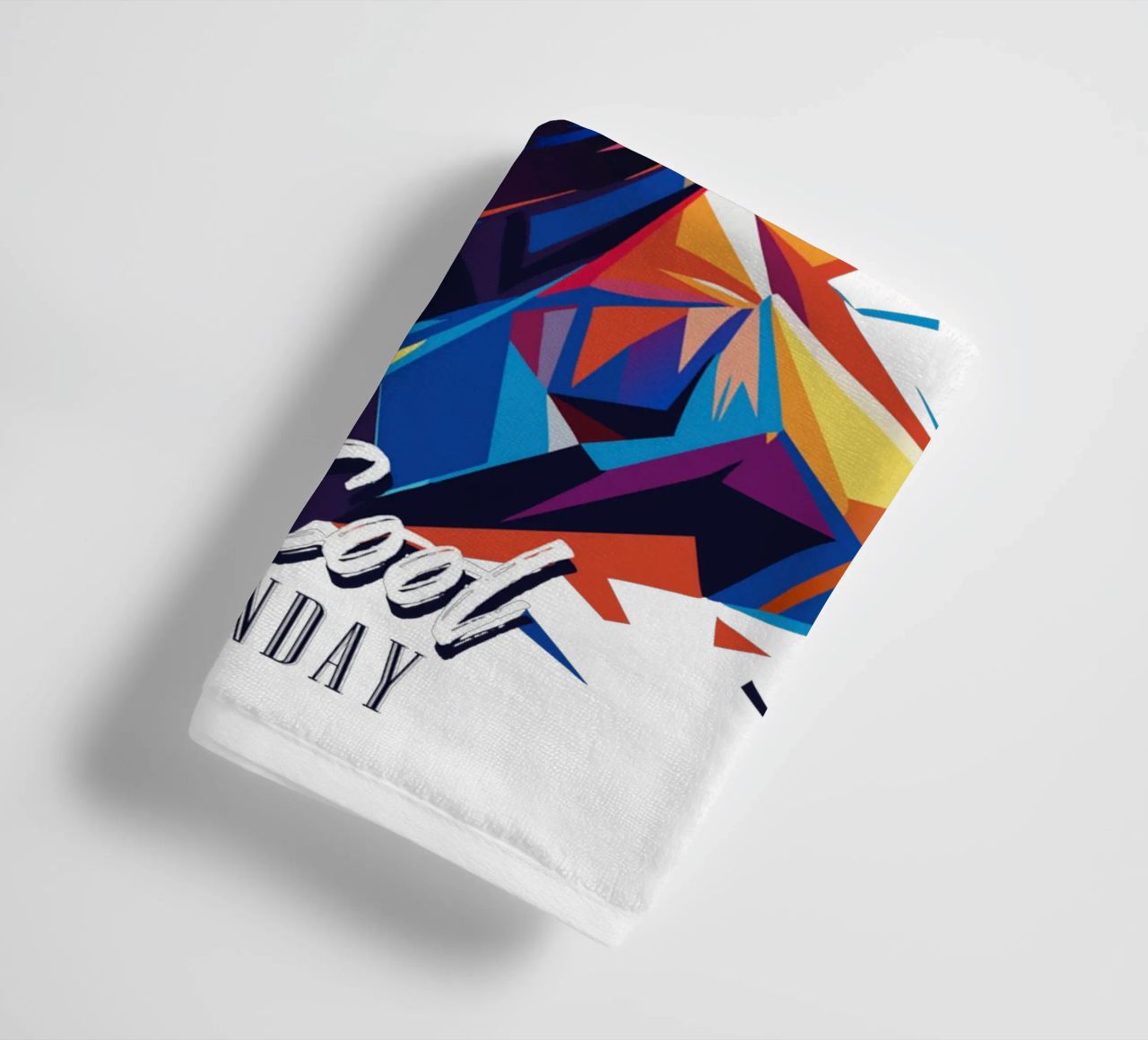 Tre Cool Portrait in WPAP Pop Art towel by vectorartnesia