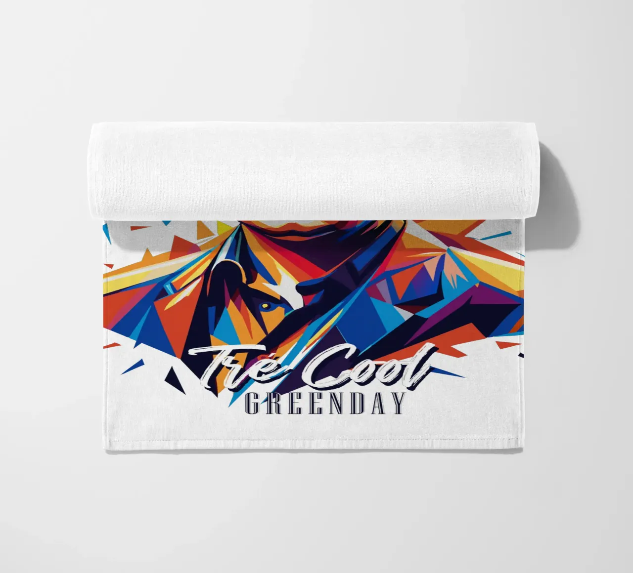 Tre Cool Portrait in WPAP Pop Art telo mare da vectorartnesia