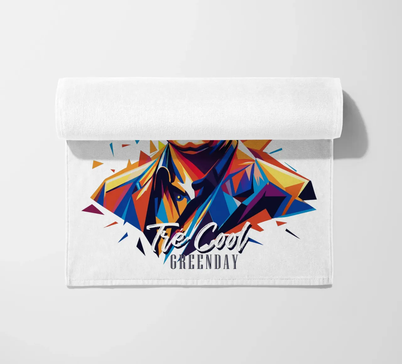 Tre Cool Portrait in WPAP Pop Art telo mare da vectorartnesia