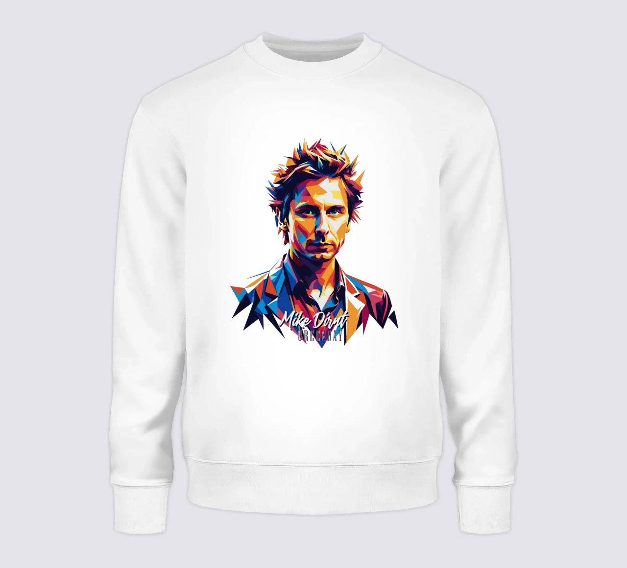 Mike Dirnt Portrait in WPAP Pop Art felpa da vectorartnesia