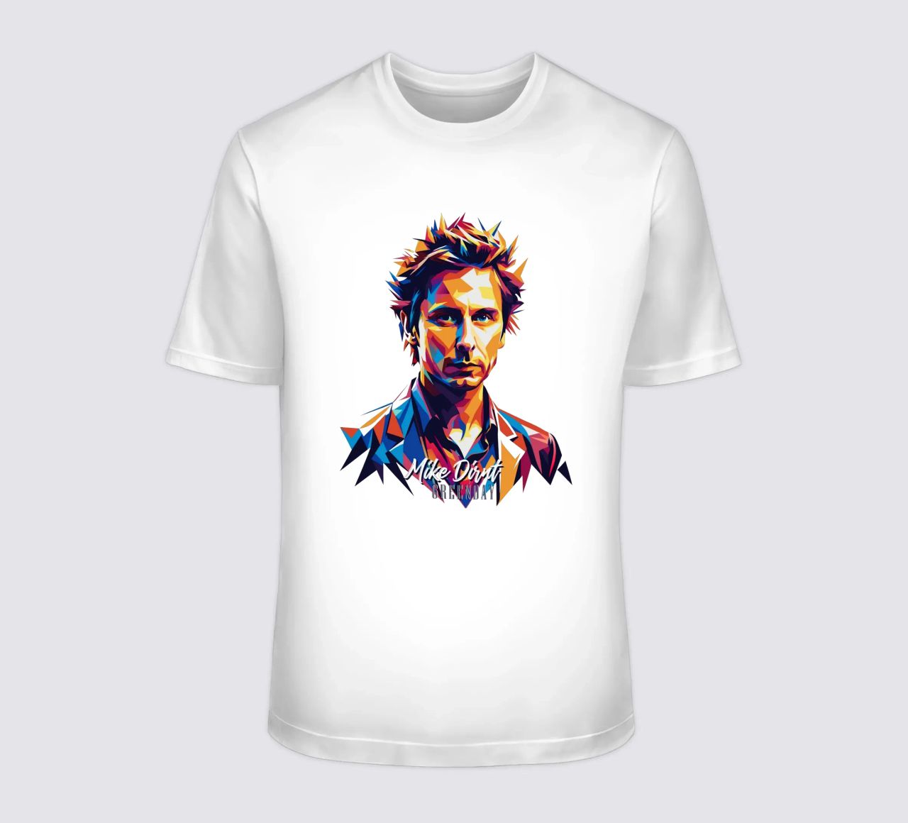Mike Dirnt Portrait in WPAP Pop Art t-shirt da vectorartnesia