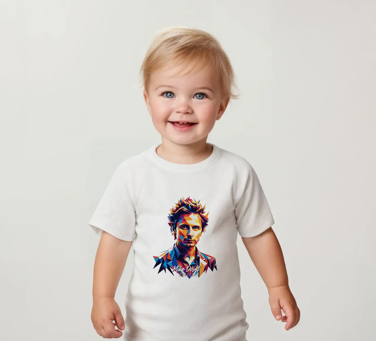 Mike Dirnt Portrait in WPAP Pop Art maglietta neonato da vectorartnesia