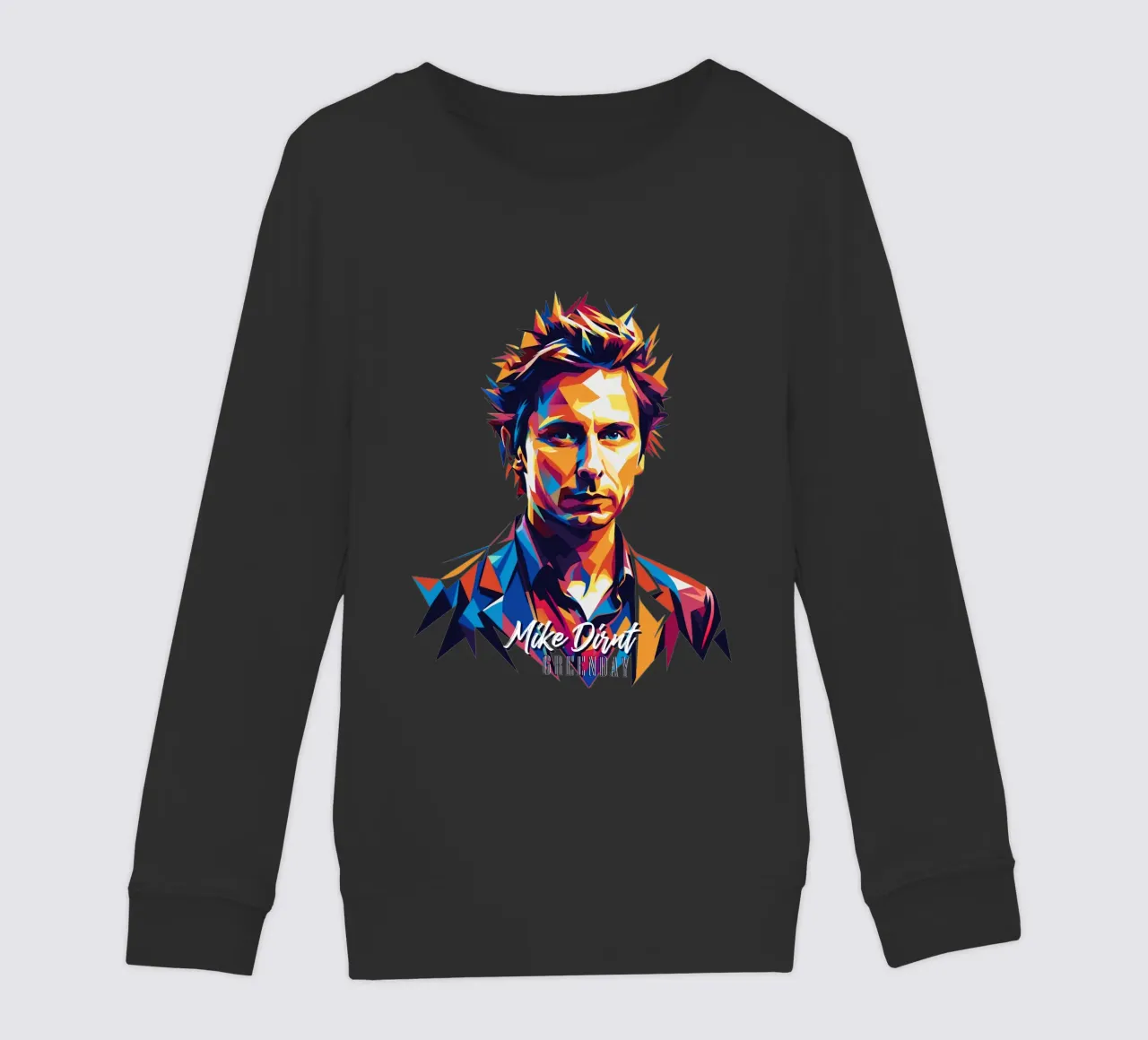 Mike Dirnt Portrait in WPAP Pop Art felpa bambino da vectorartnesia