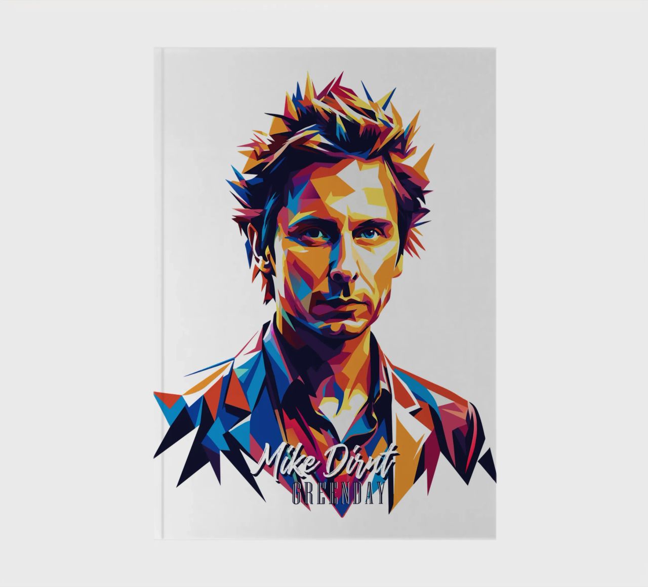 Mike Dirnt Portrait in WPAP Pop Art diario da vectorartnesia