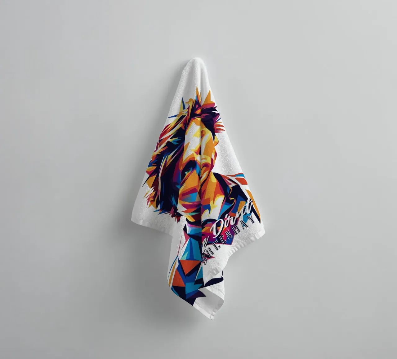 Mike Dirnt Portrait in WPAP Pop Art asciugamano da bagno da vectorartnesia