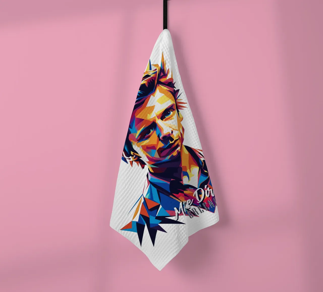 Mike Dirnt Portrait in WPAP Pop Art canovaccio da cucina da vectorartnesia